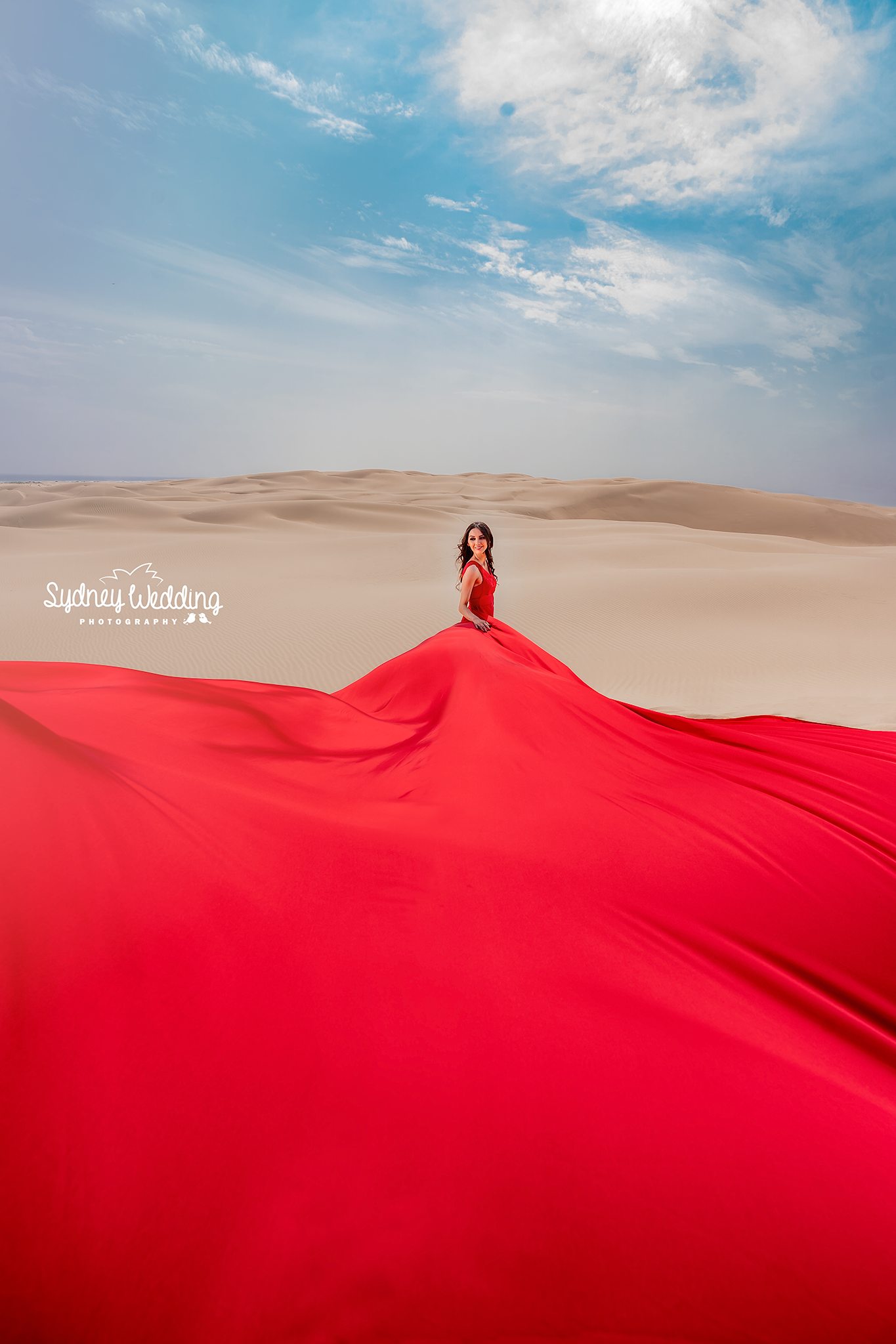 Pre-wedding fashion portrait